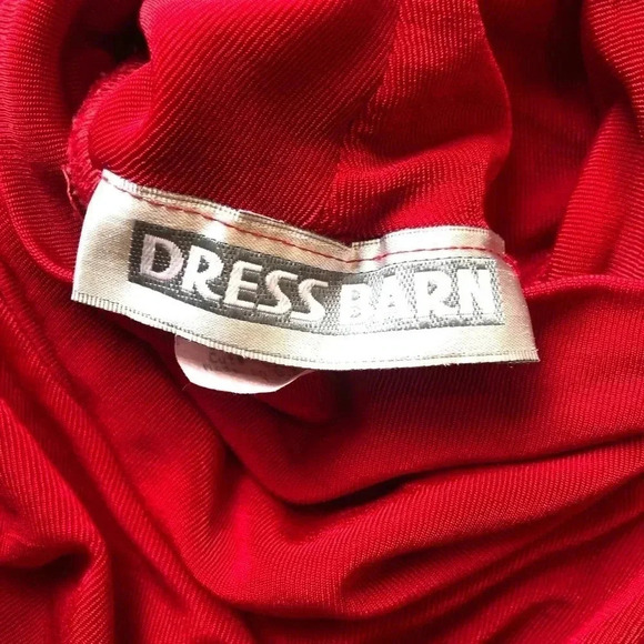 Vintage 90s Dress Barn Long Sleeve Turtle Neck Red Size Large - Picture 8 of 9